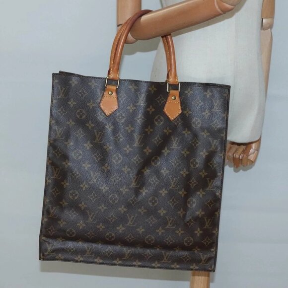 LOUIS VUITTON Monogram Sac Plat Hand Bag - Picture 1 of 16